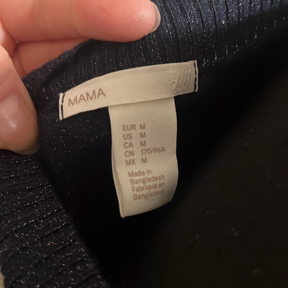 Blue Tunic/ Sweater Tie Waist Dress - Picture 3 of 4